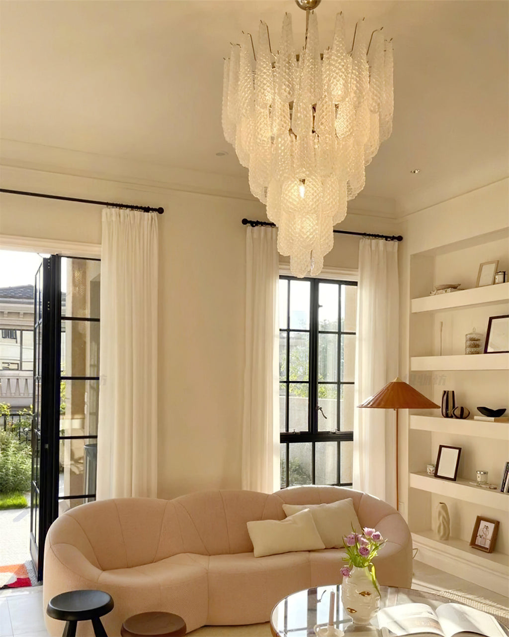 Case Lustre Cascade de Gouttes de Verre - Neutralighting