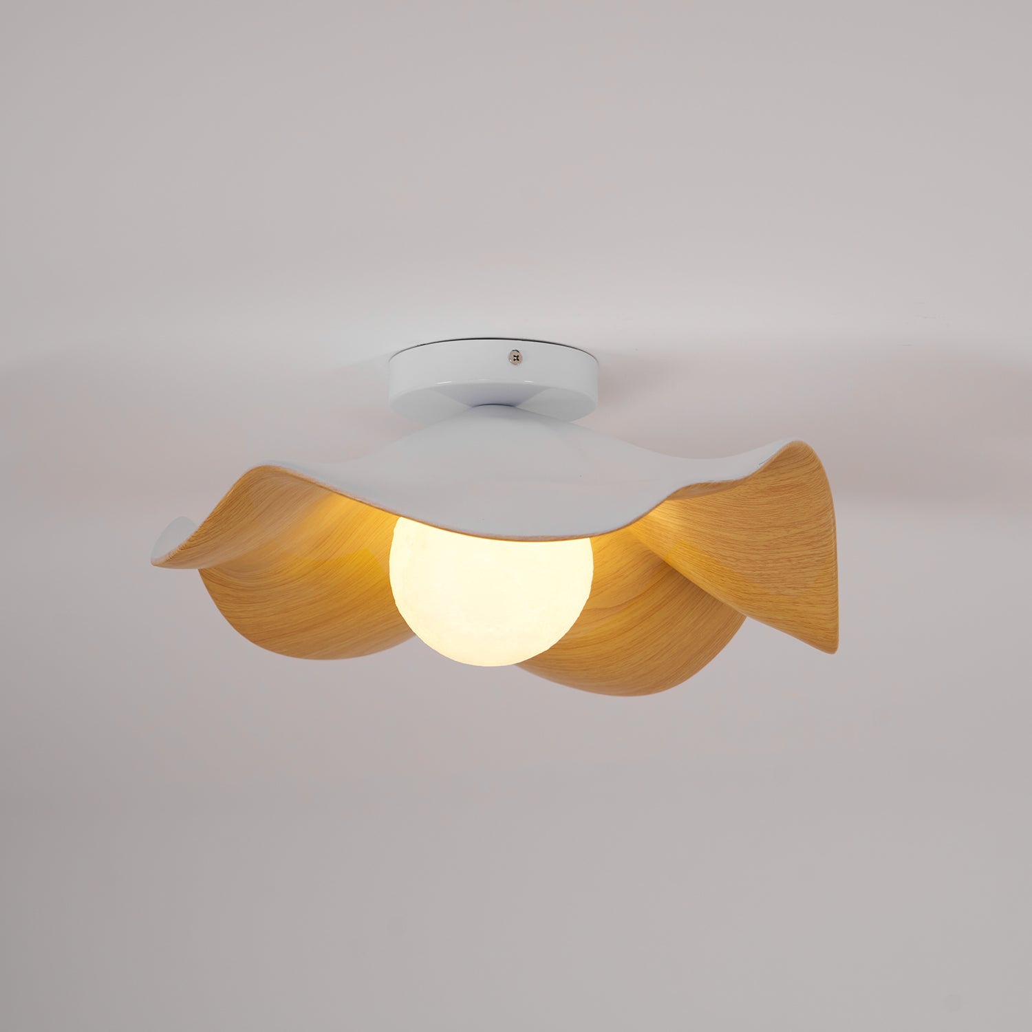 Lanoe Plafonnier Noir Bois - Neutralighting