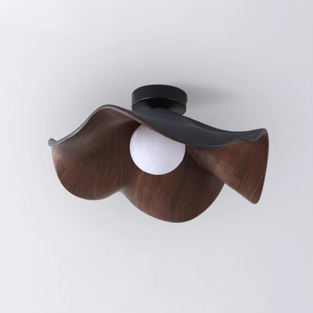 Lanoe Plafonnier Noir Bois - Neutralighting