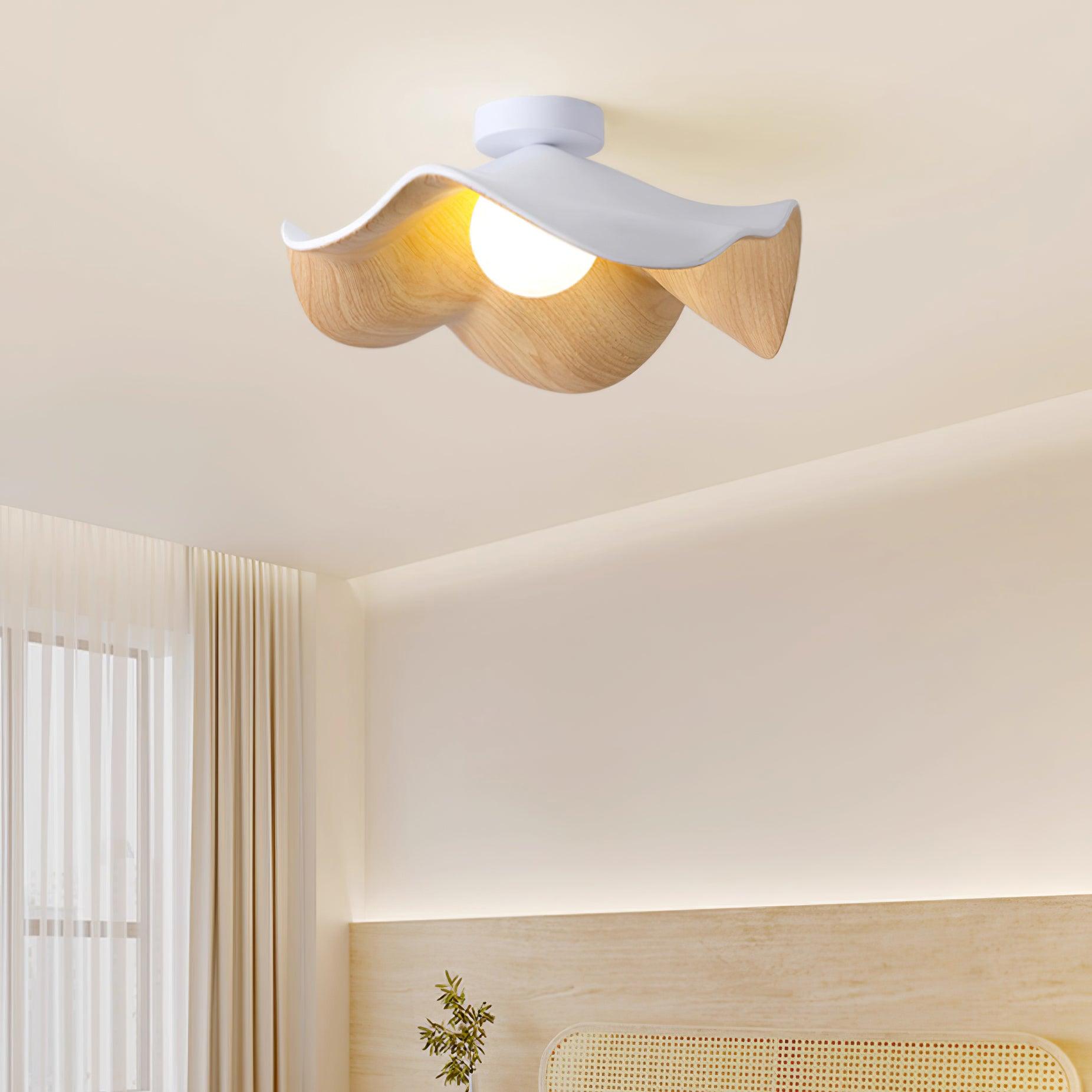 Lanoe Plafonnier Noir Bois - Neutralighting