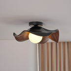 Lanoe Plafonnier Noir Bois - Neutralighting
