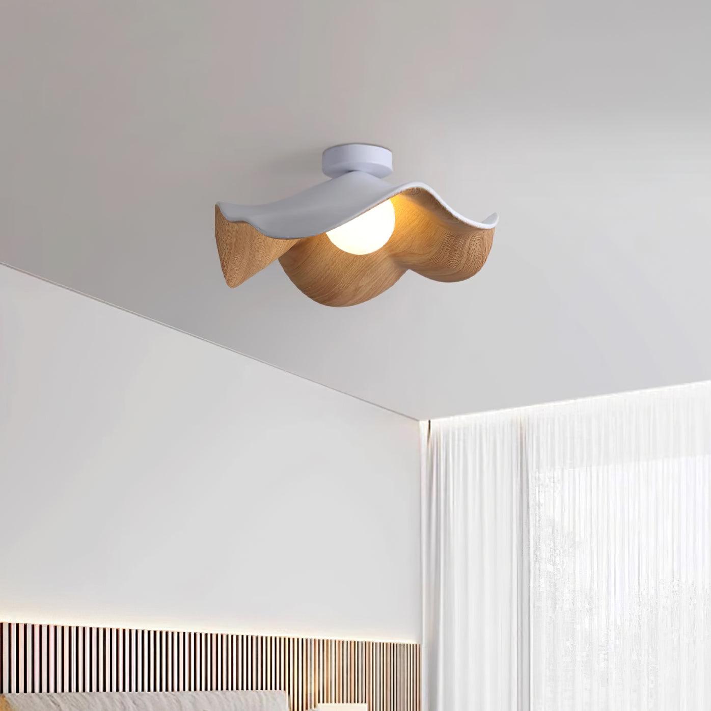 Lanoe Plafonnier Noir Bois - Neutralighting