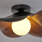 Lanoe Plafonnier Noir Bois - Neutralighting