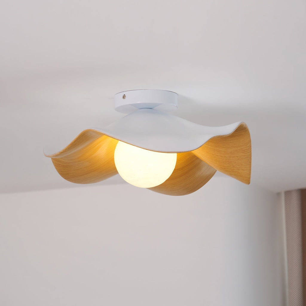 Lanoe Plafonnier Noir Bois - Neutralighting