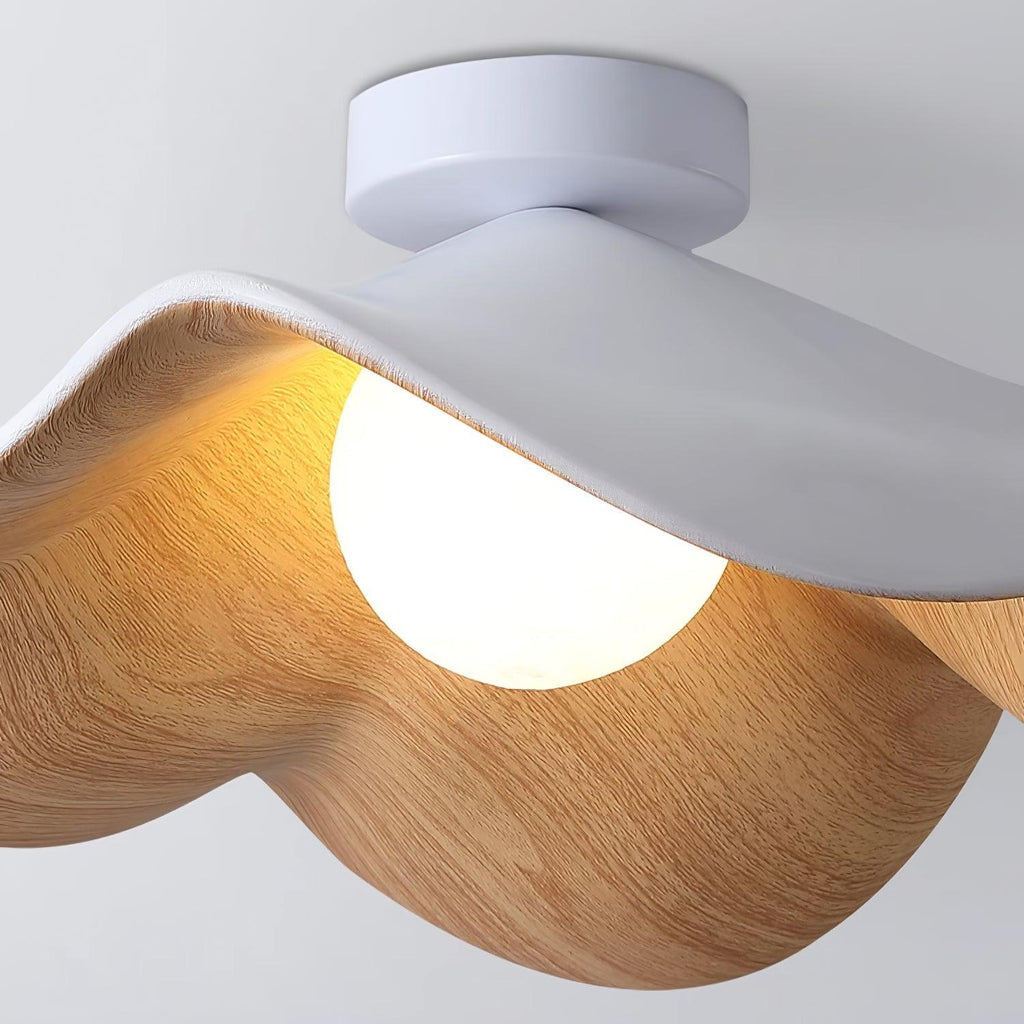 Lanoe Plafonnier Noir Bois - Neutralighting