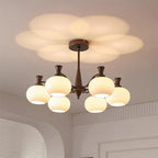Cassia Lustre Globe en Verre Opale Bras - Neutralighting
