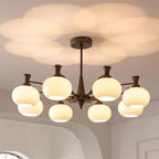 Cassia Lustre Globe en Verre Opale Bras - Neutralighting