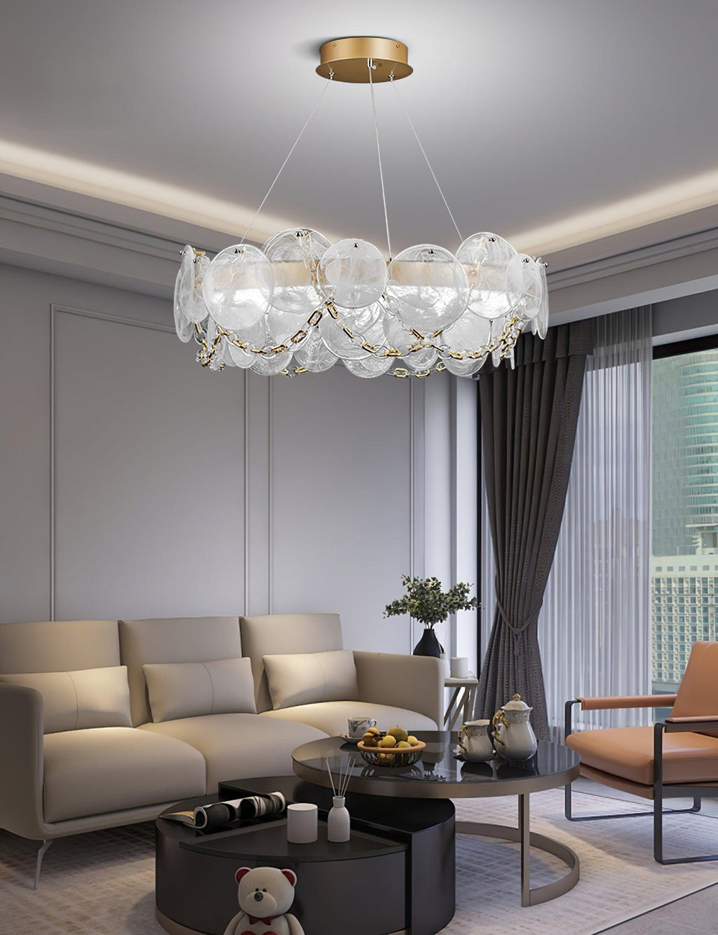 Ruby Lustre en Verre Luxe - Neutralighting