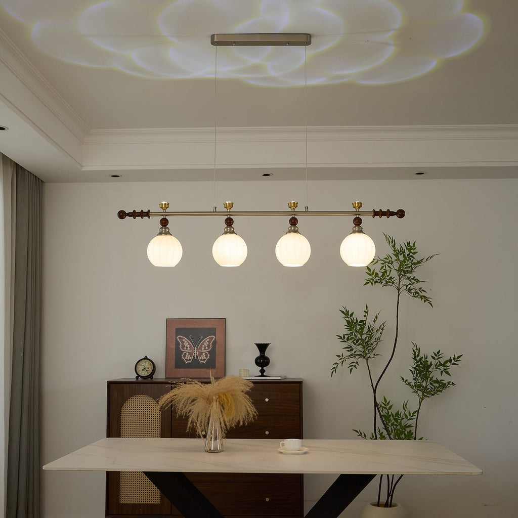 Otheia Suspension Linéaire en Bois Vintage - Neutralighting
