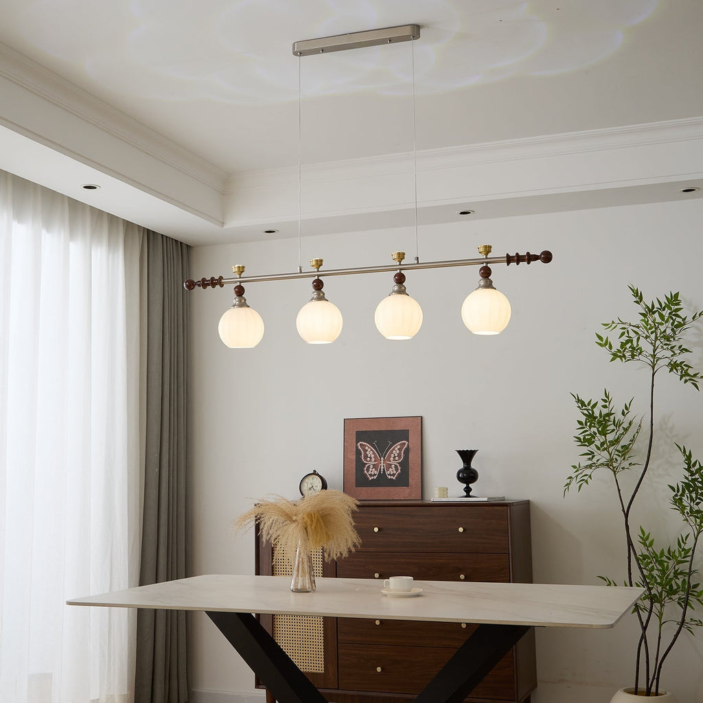Otheia Suspension Linéaire en Bois Vintage - Neutralighting