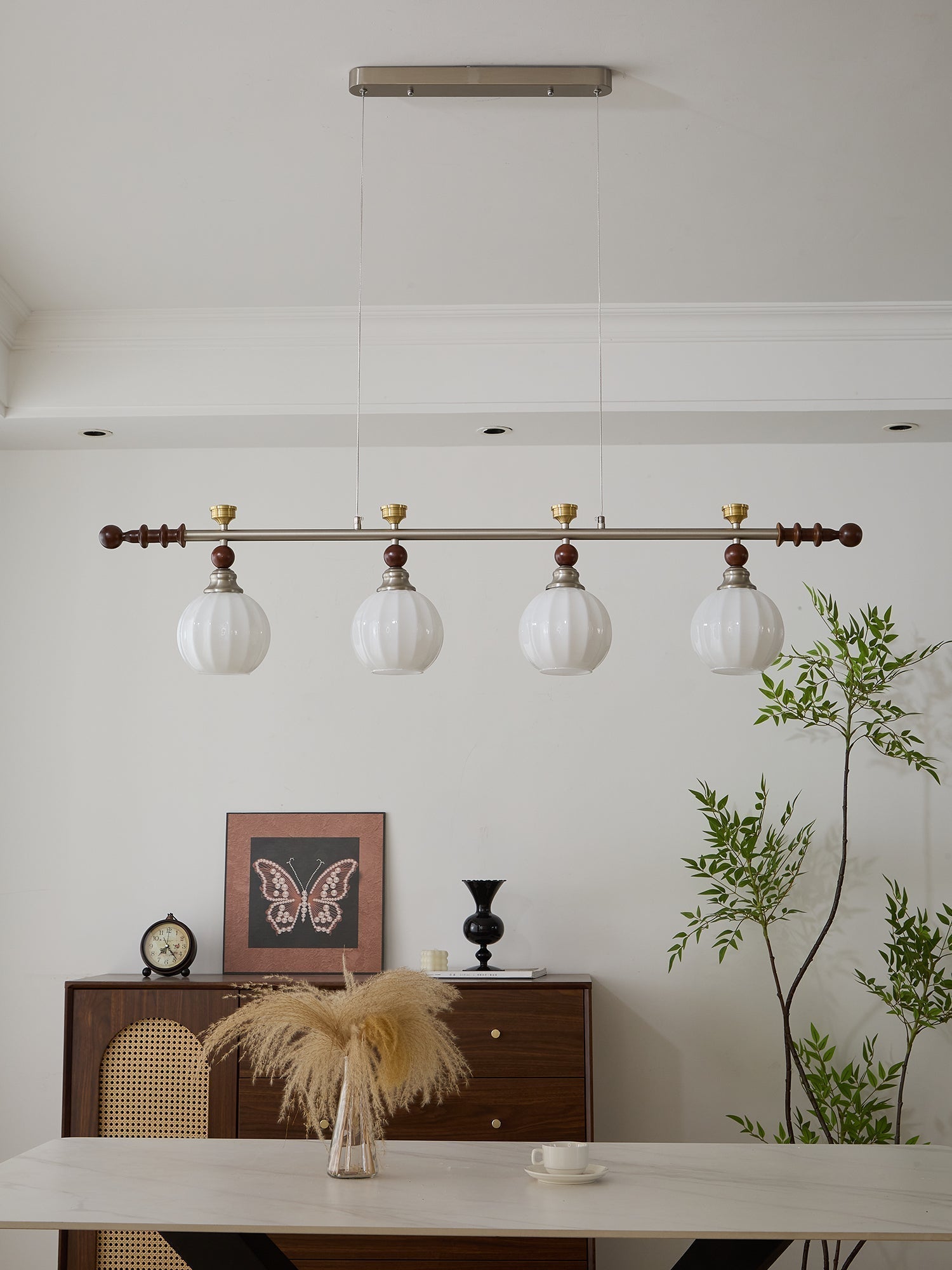 Otheia Suspension Linéaire en Bois Vintage - Neutralighting