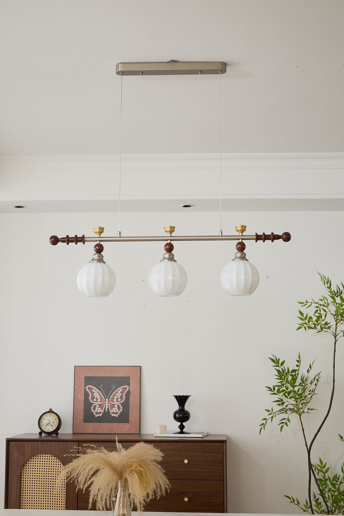 Otheia Suspension Linéaire en Bois Vintage - Neutralighting