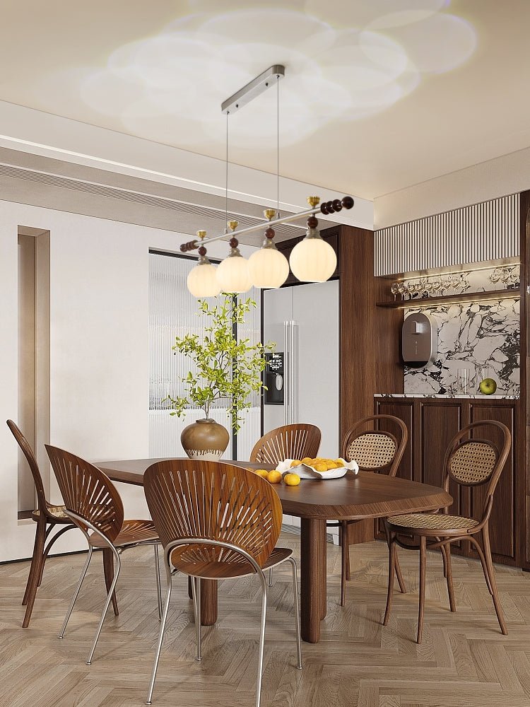 Otheia Suspension Linéaire en Bois Vintage - Neutralighting
