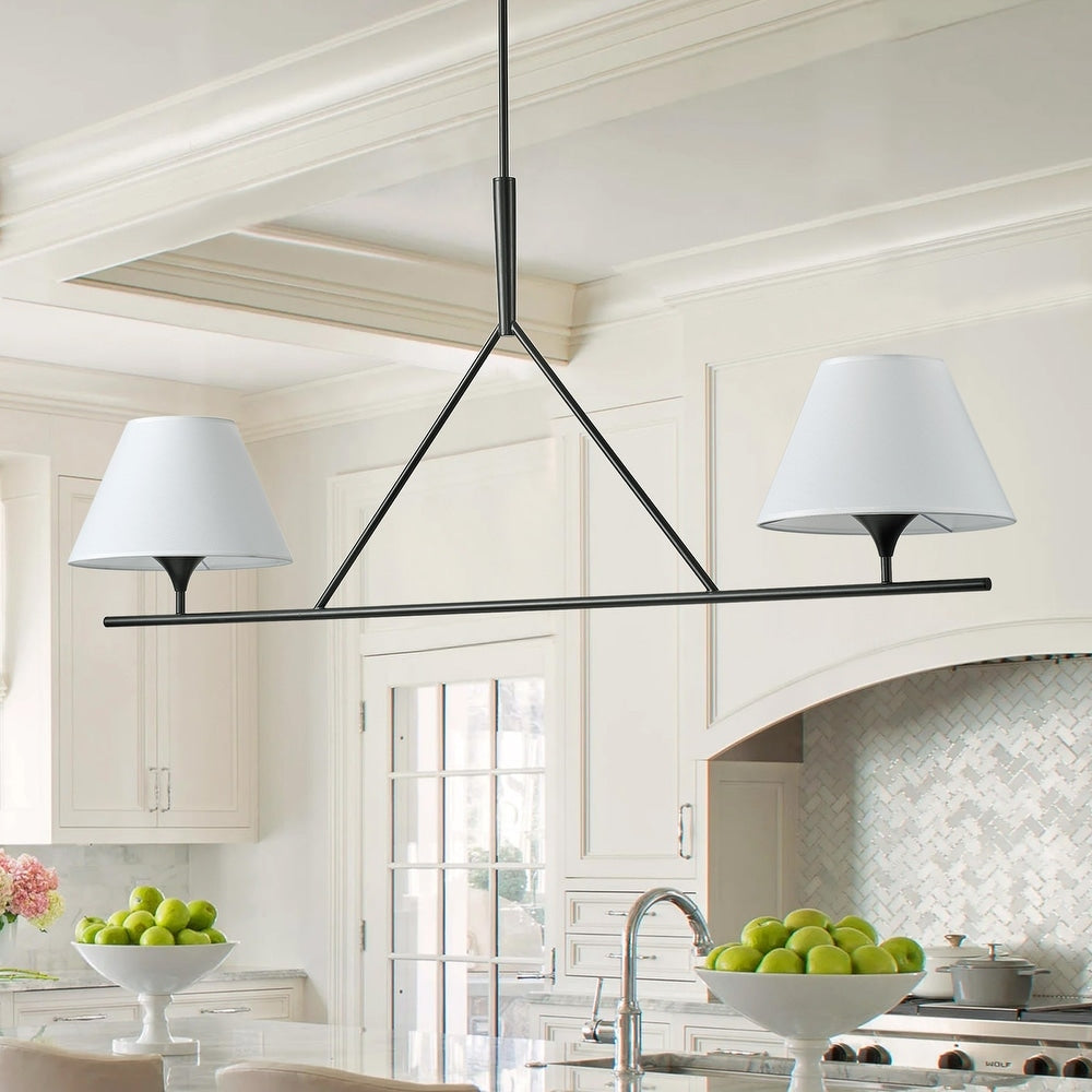 Keen Lustre Linéaire Moderne Élégant en Laiton et Tissu - Neutralighting