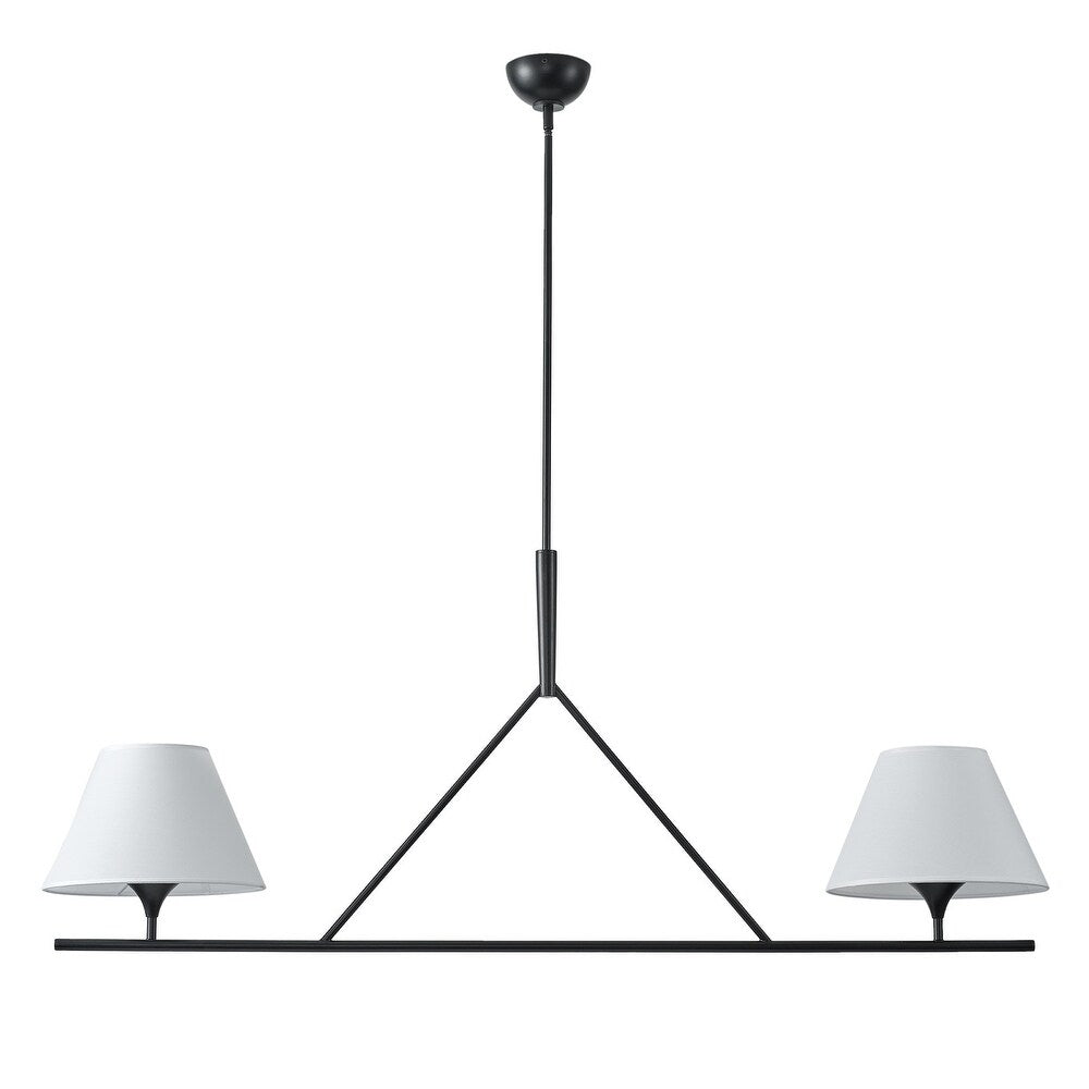 Keen Lustre Linéaire Moderne Élégant en Laiton et Tissu - Neutralighting