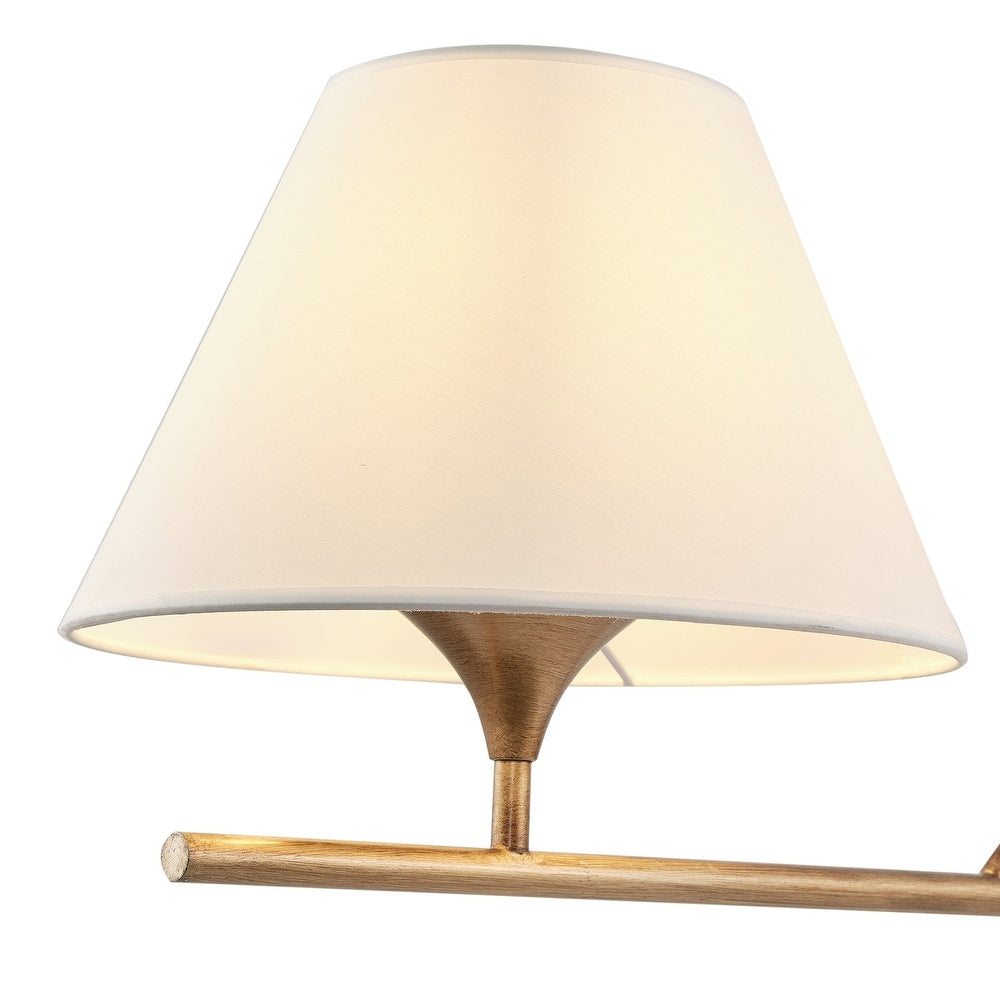 Keen Lustre Linéaire Moderne Élégant en Laiton et Tissu - Neutralighting