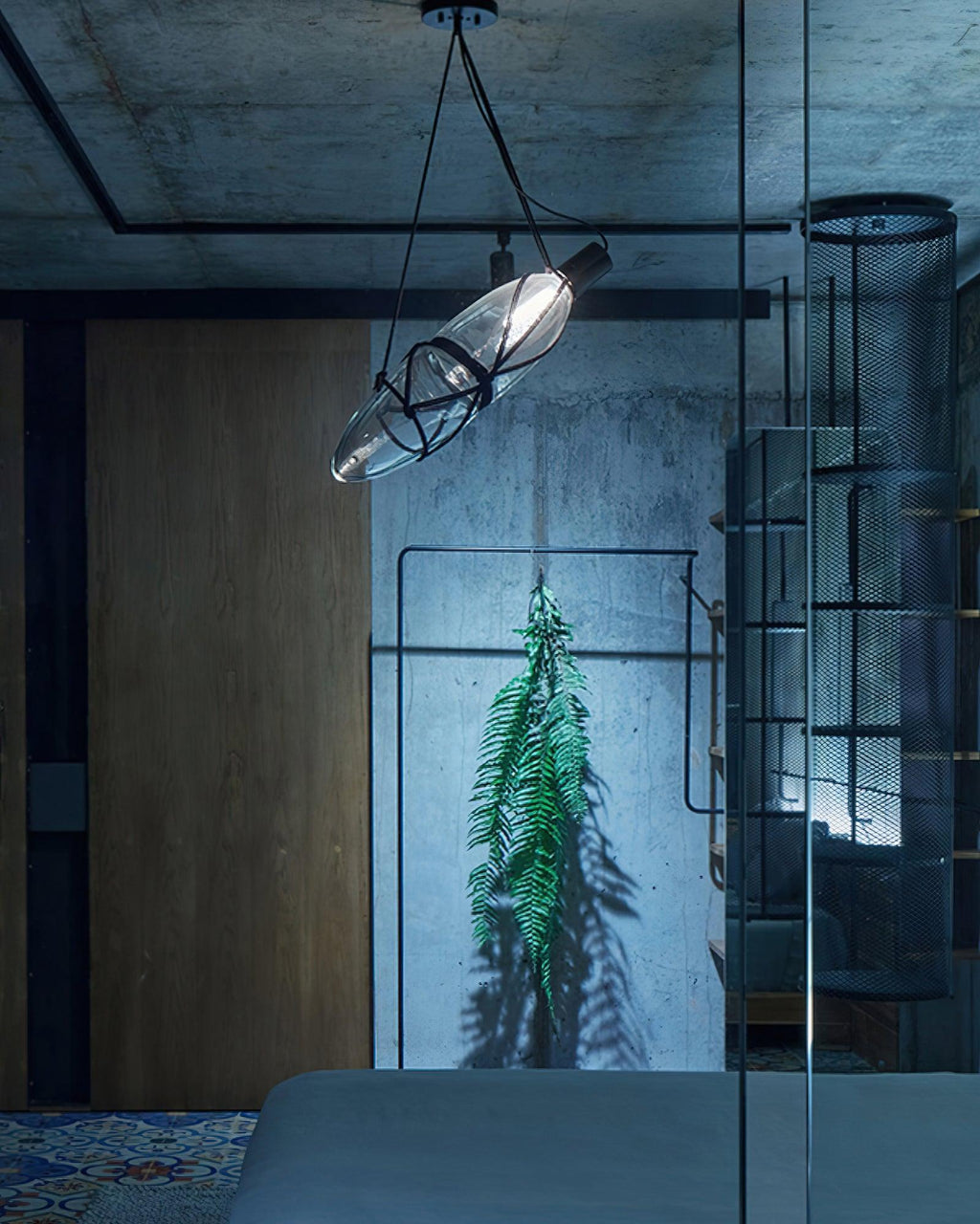 Avlireth Créativité Individuelle Bouteille Verre Suspension - Neutralighting