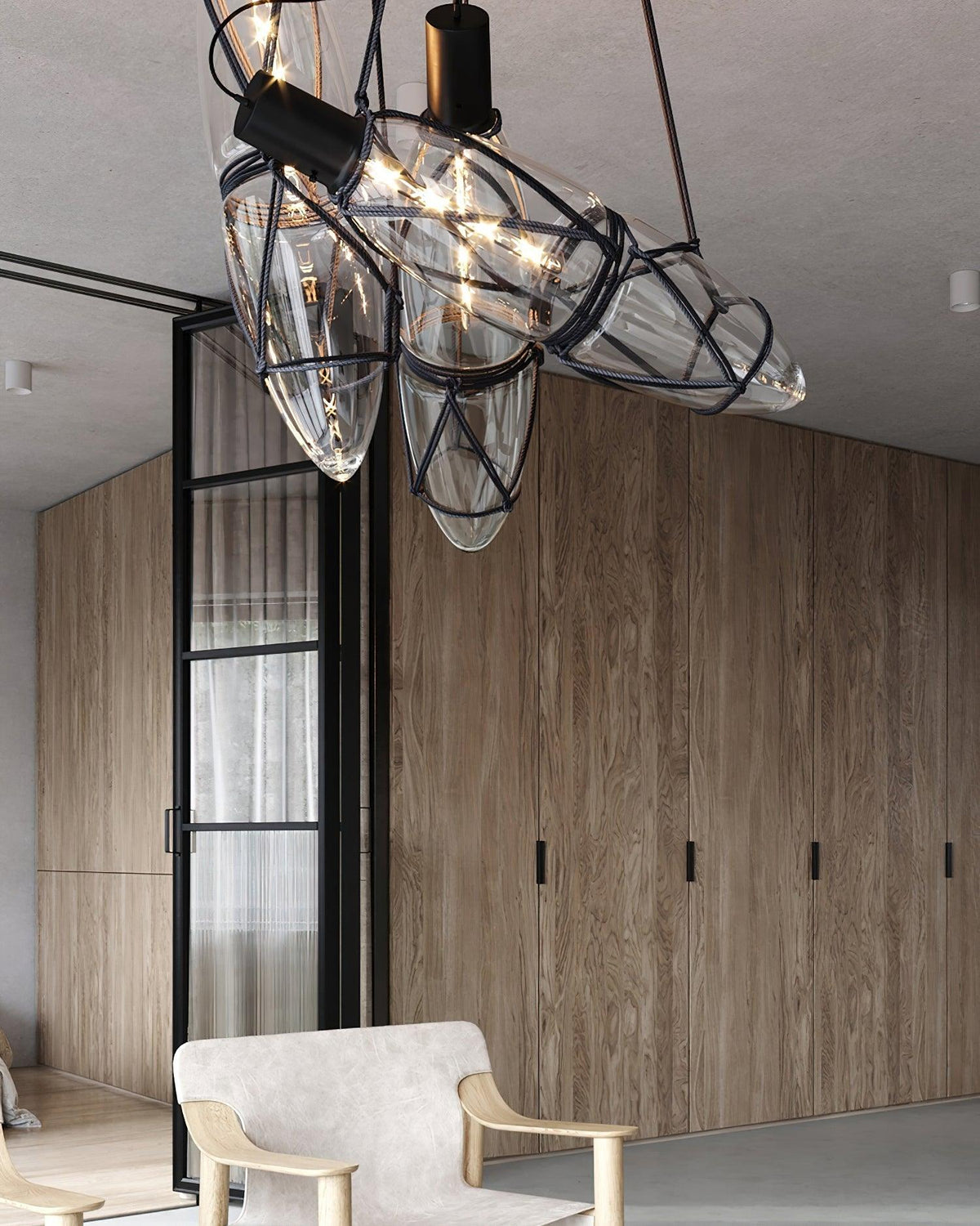 Avlireth Créativité Individuelle Bouteille Verre Suspension - Neutralighting
