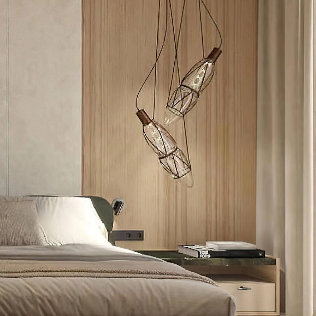 Avlireth Créativité Individuelle Bouteille Verre Suspension - Neutralighting