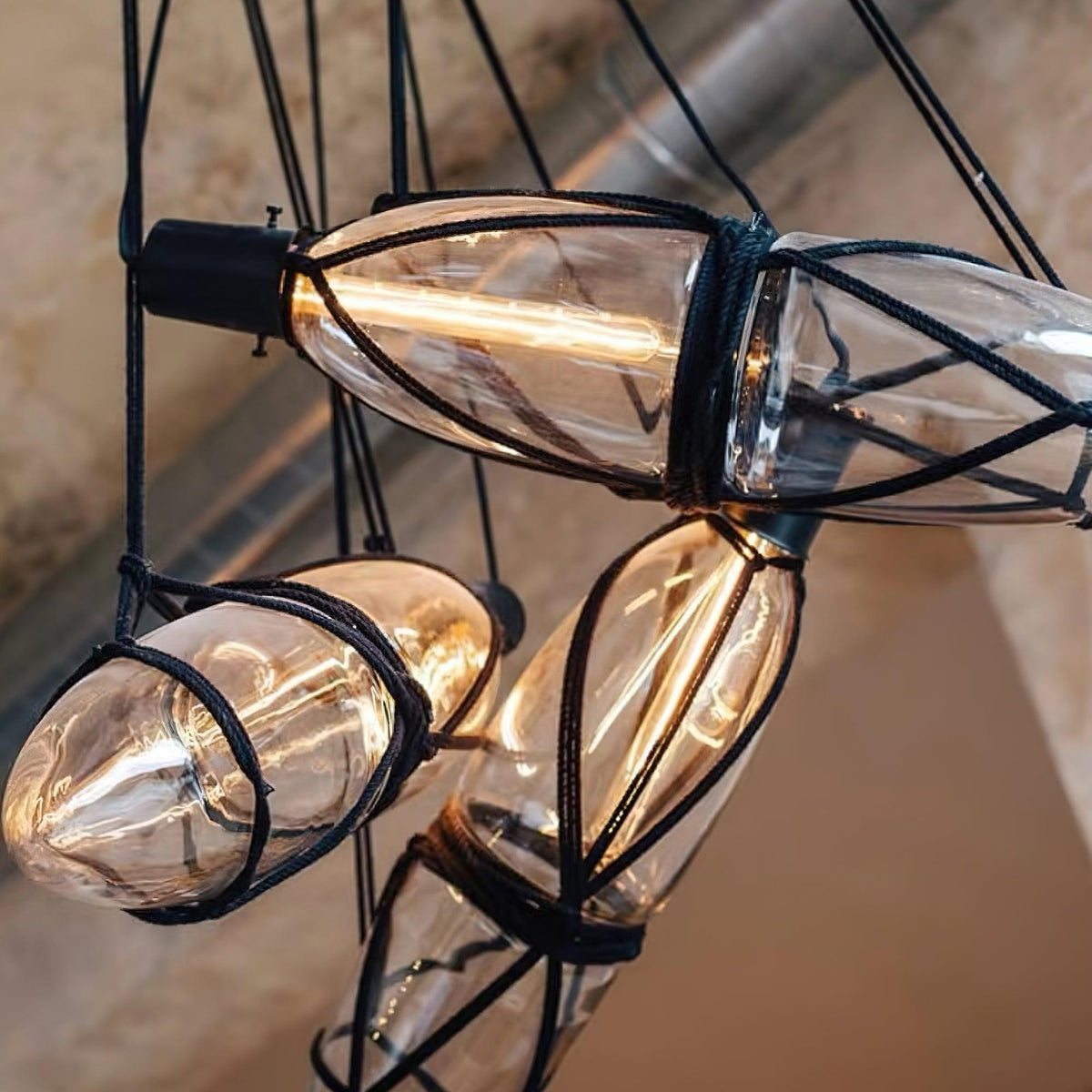 Avlireth Créativité Individuelle Bouteille Verre Suspension - Neutralighting