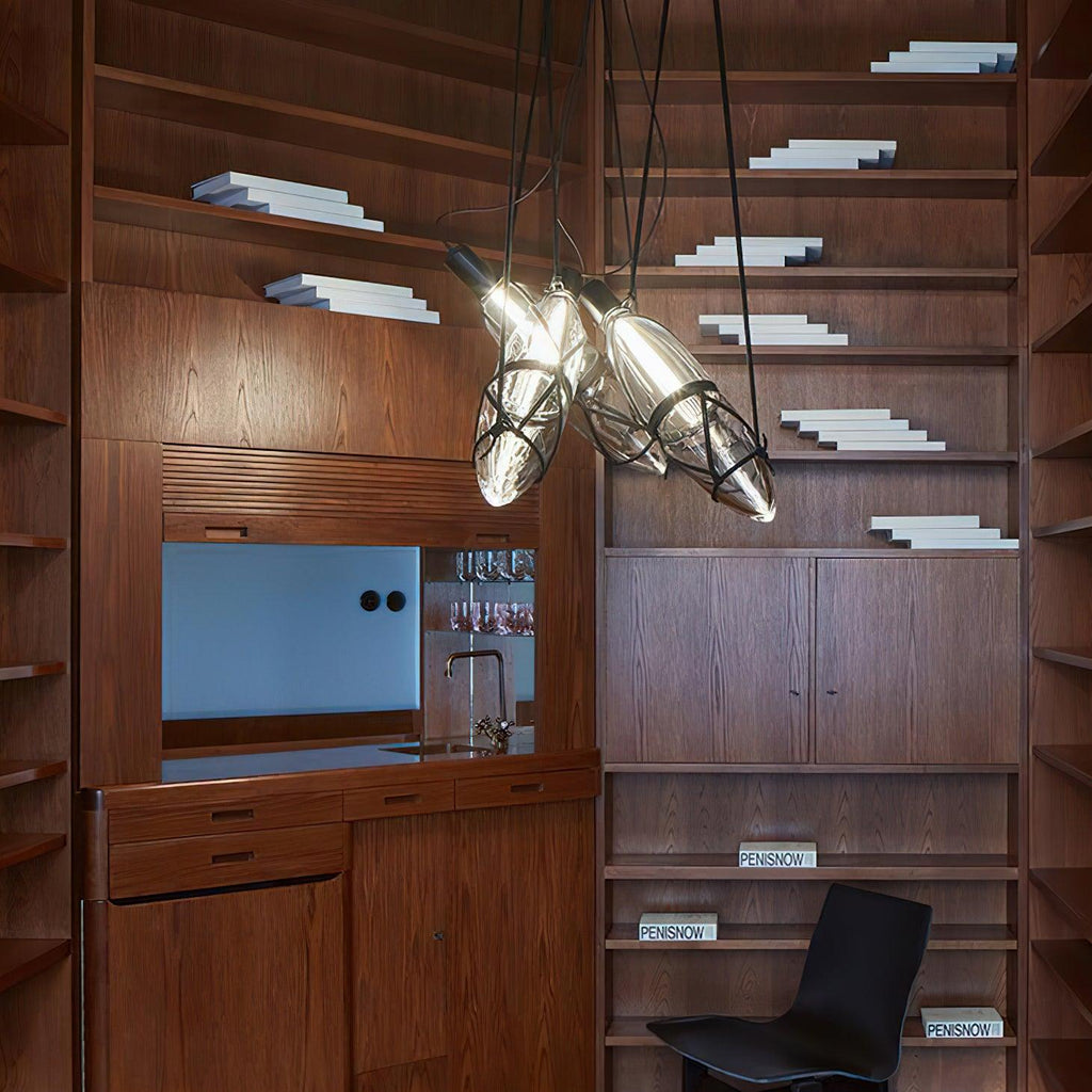 Avlireth Créativité Individuelle Bouteille Verre Suspension - Neutralighting