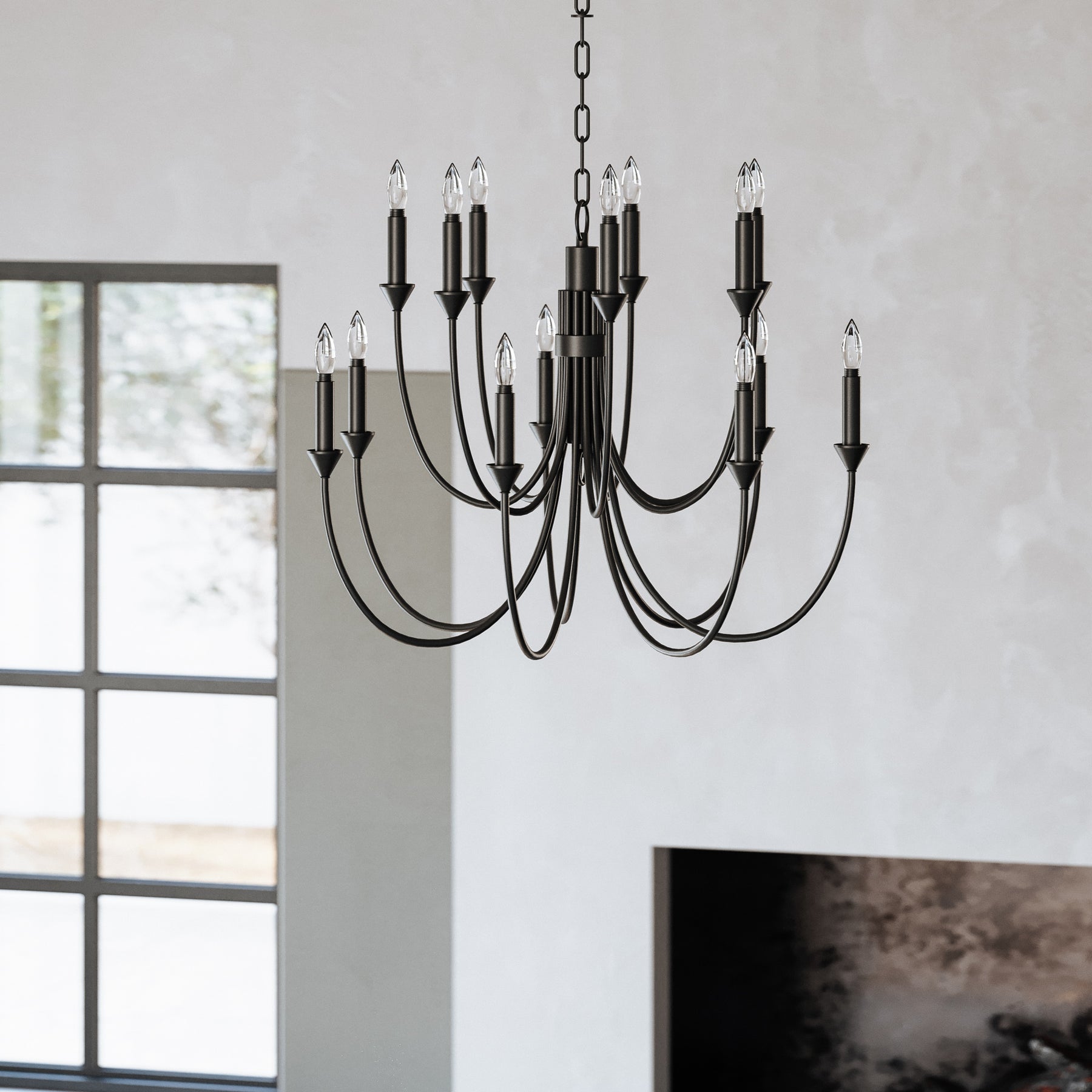 Onyx Lustre en Métal Noir Industriel Vintage - Neutralighting