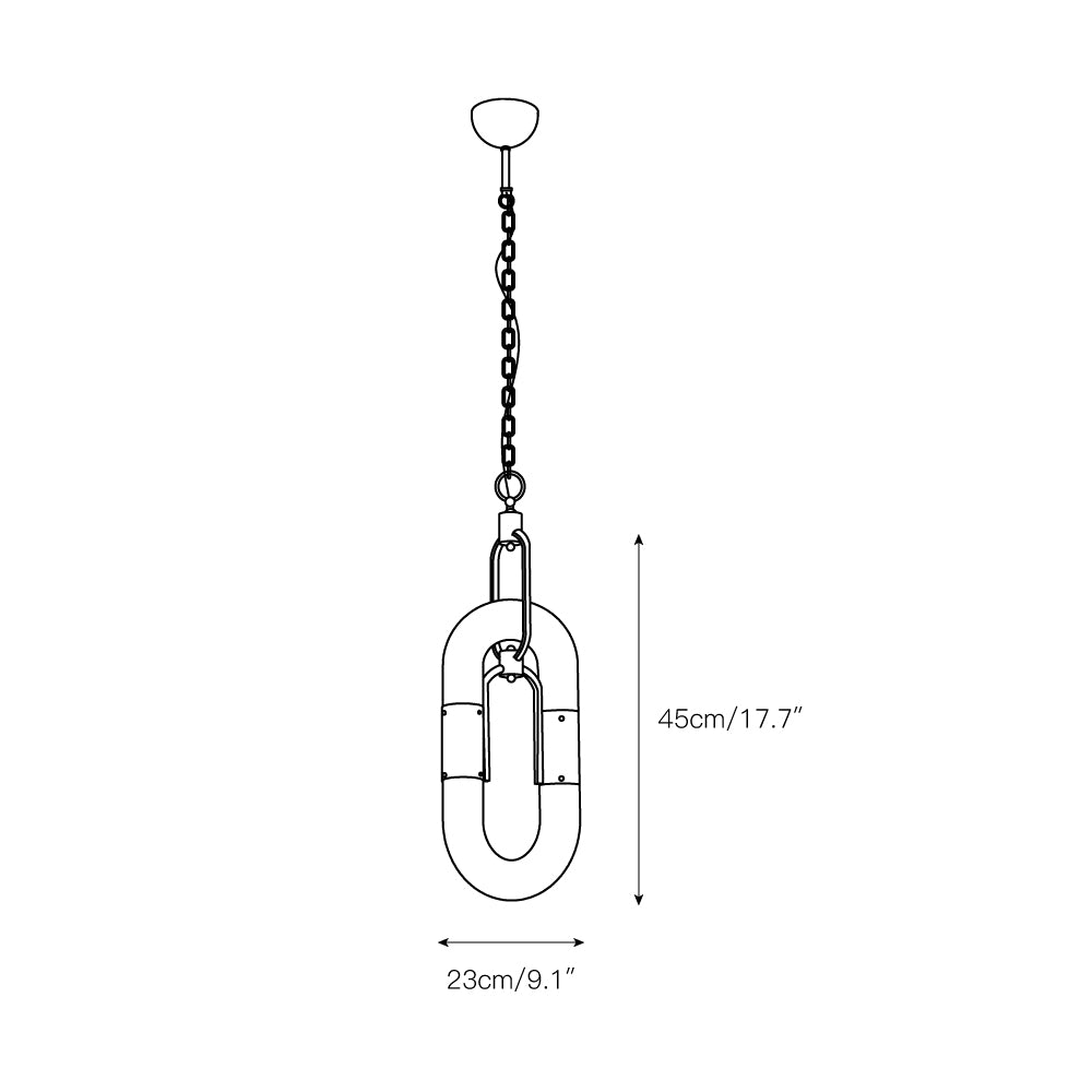 Zeta Lampe Pendante Acrylique Moderne Chaîne - Neutralighting