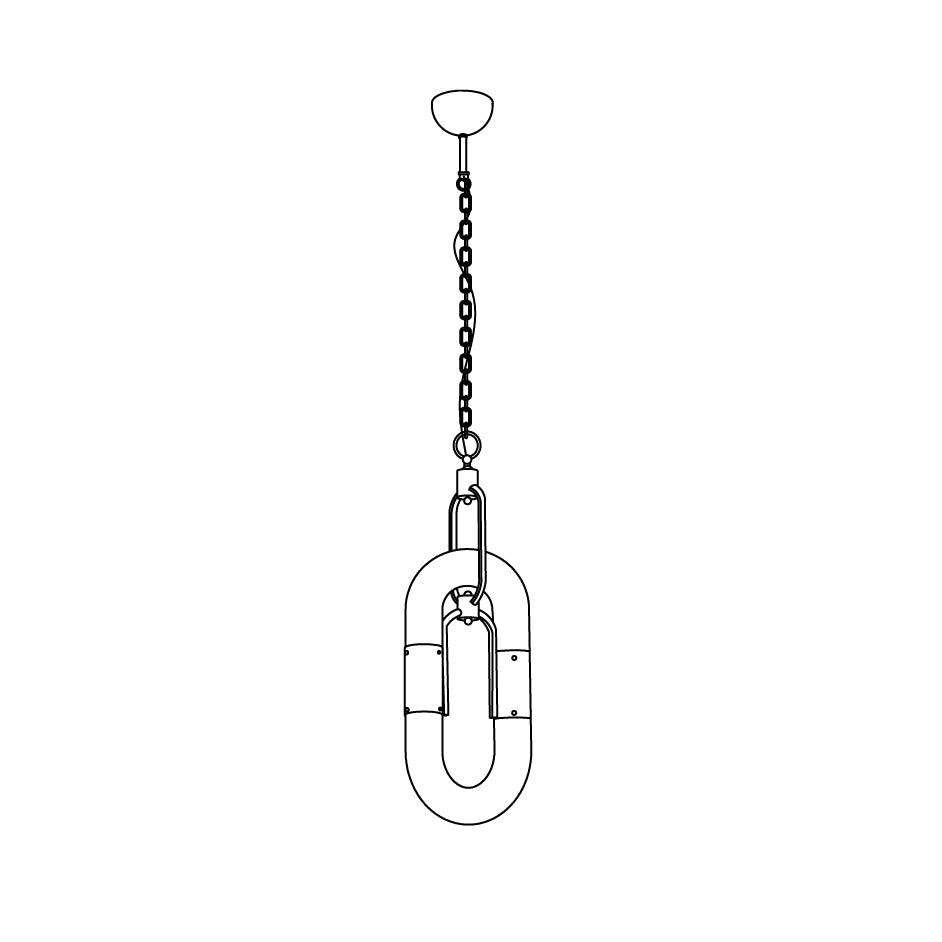 Zeta Lampe Pendante Acrylique Moderne Chaîne - Neutralighting