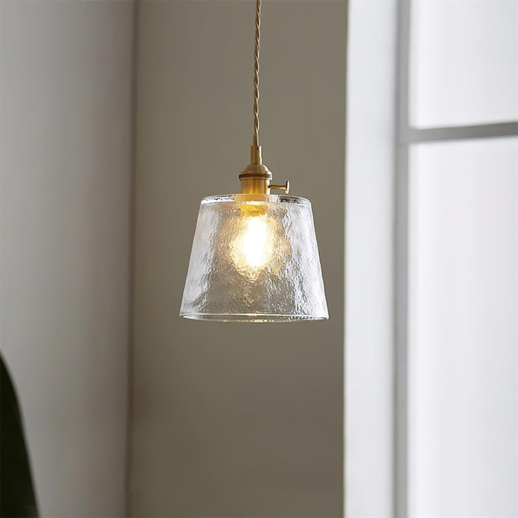 Aura Suspension Vintage Laiton Verre - Neutralighting