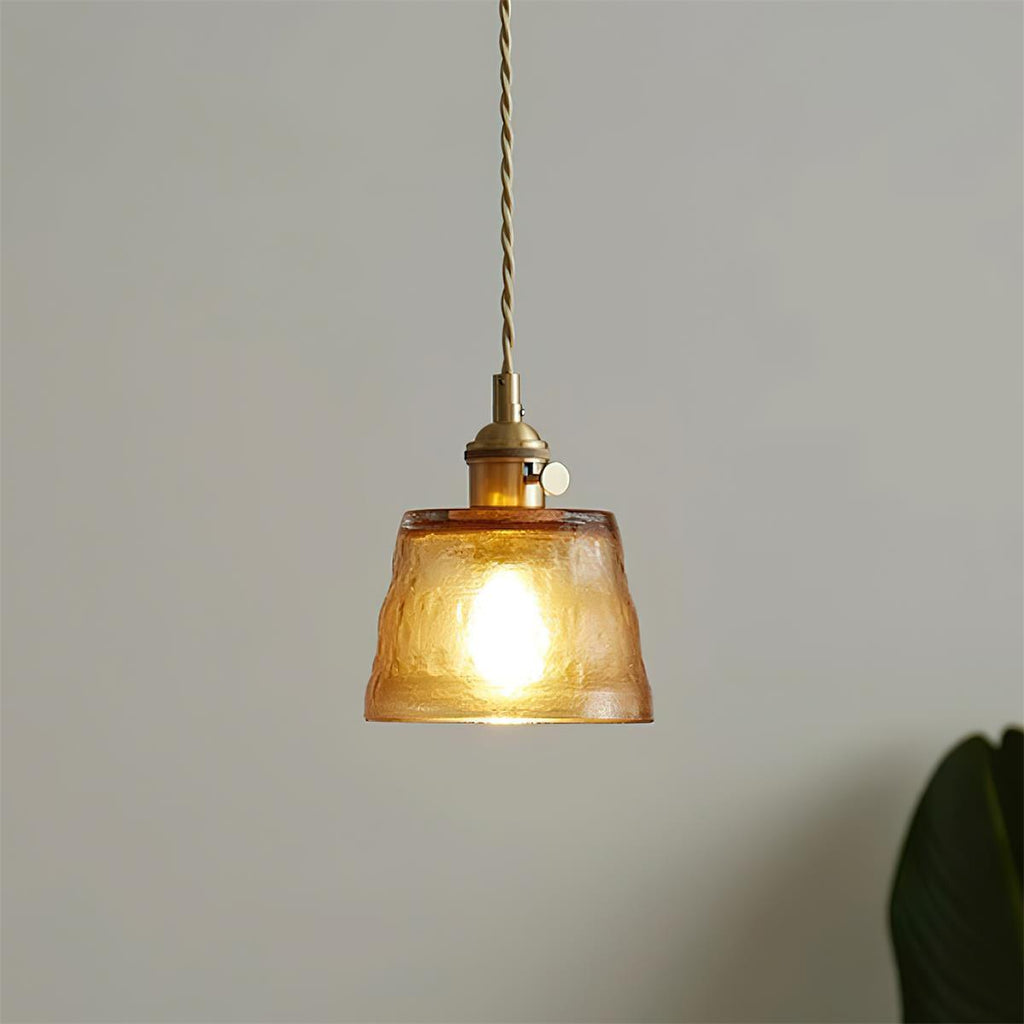 Aura Suspension Vintage Laiton Verre - Neutralighting