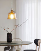 Aura Suspension Vintage Laiton Verre - Neutralighting