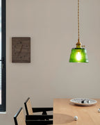 Aura Suspension Vintage Laiton Verre - Neutralighting