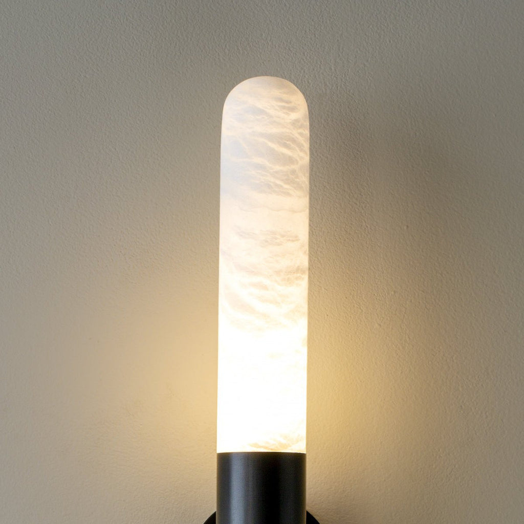 Evtalos Applique Murale Cylindrique en Albâtre - Neutralighting