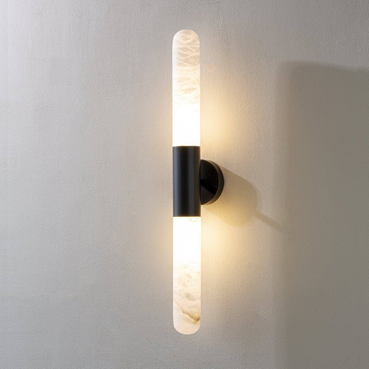 Evtalos Applique Murale Cylindrique en Albâtre - Neutralighting