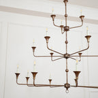 Wisp Grand Lustre en Métal de Bronze Industriel Vintage - Neutralighting
