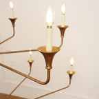 Wisp Grand Lustre en Métal de Bronze Industriel Vintage - Neutralighting