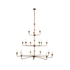 Wisp Grand Lustre en Métal de Bronze Industriel Vintage - Neutralighting