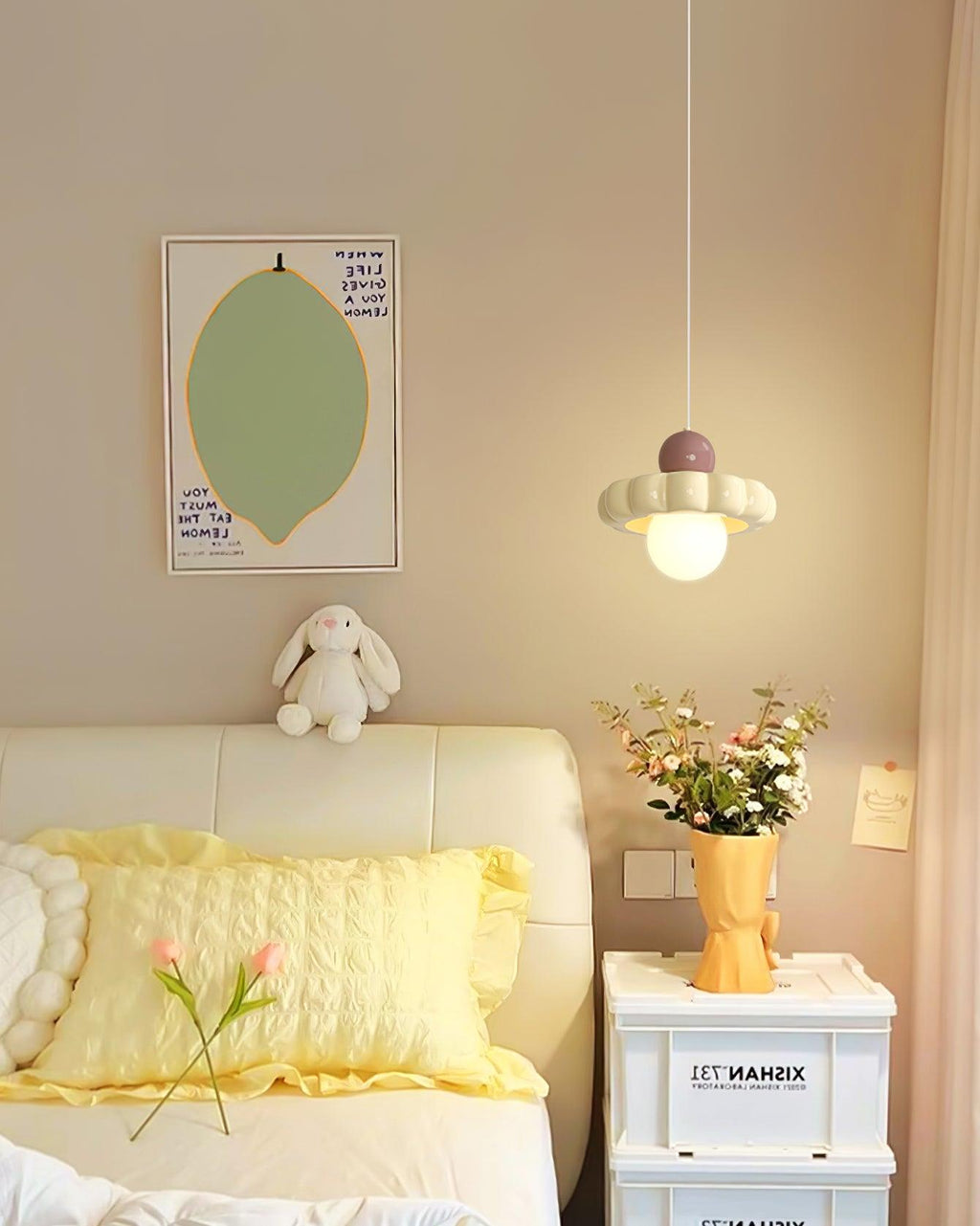 Aria Suspension Crème Mignonne - Neutralighting