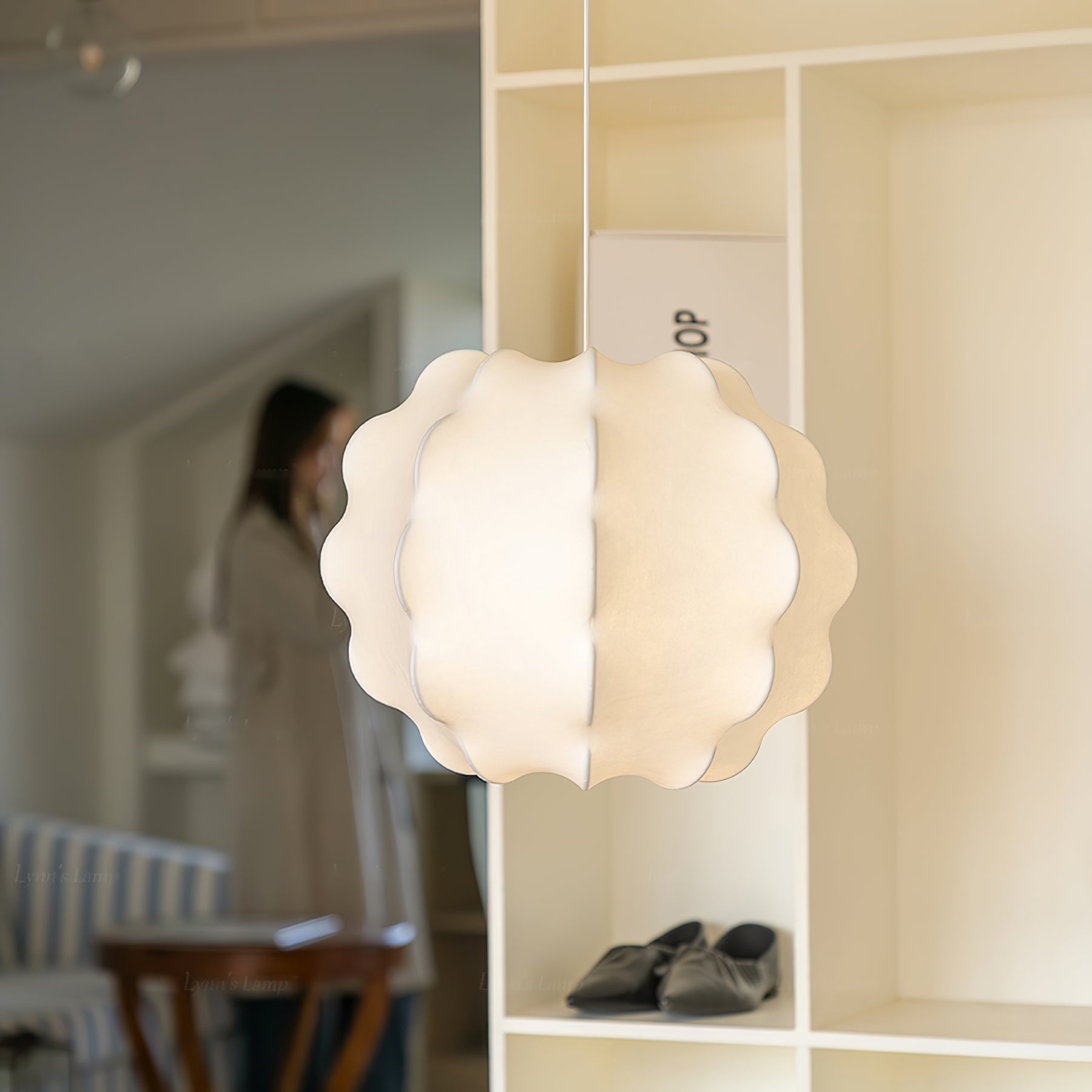 Elora Lampe Pendante Scandinave en Soie - Neutralighting