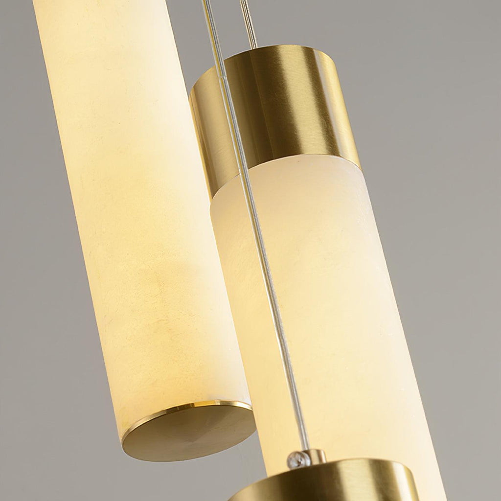 Aurelia Chandelier Albâtre pour Escalier - Neutralighting