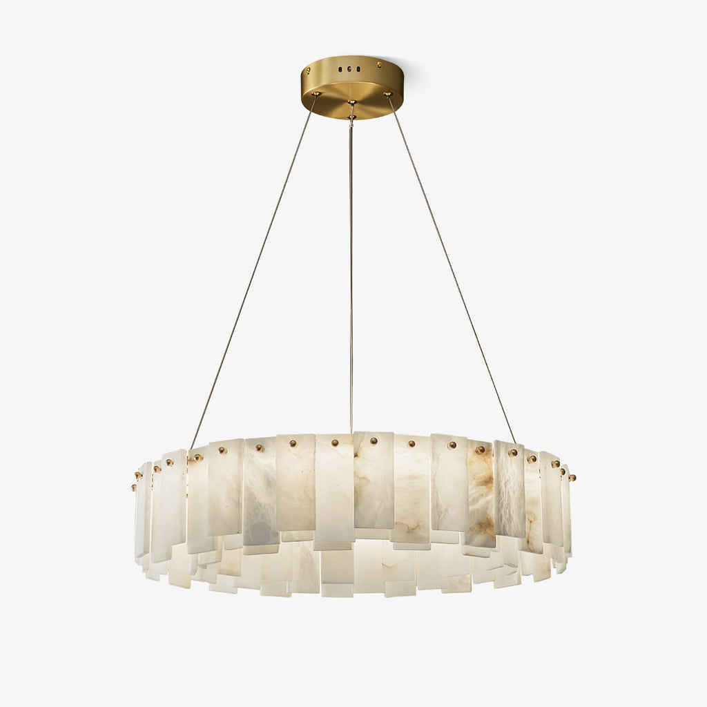 Vodore Chandelier de Luxe en Albâtre - Neutralighting