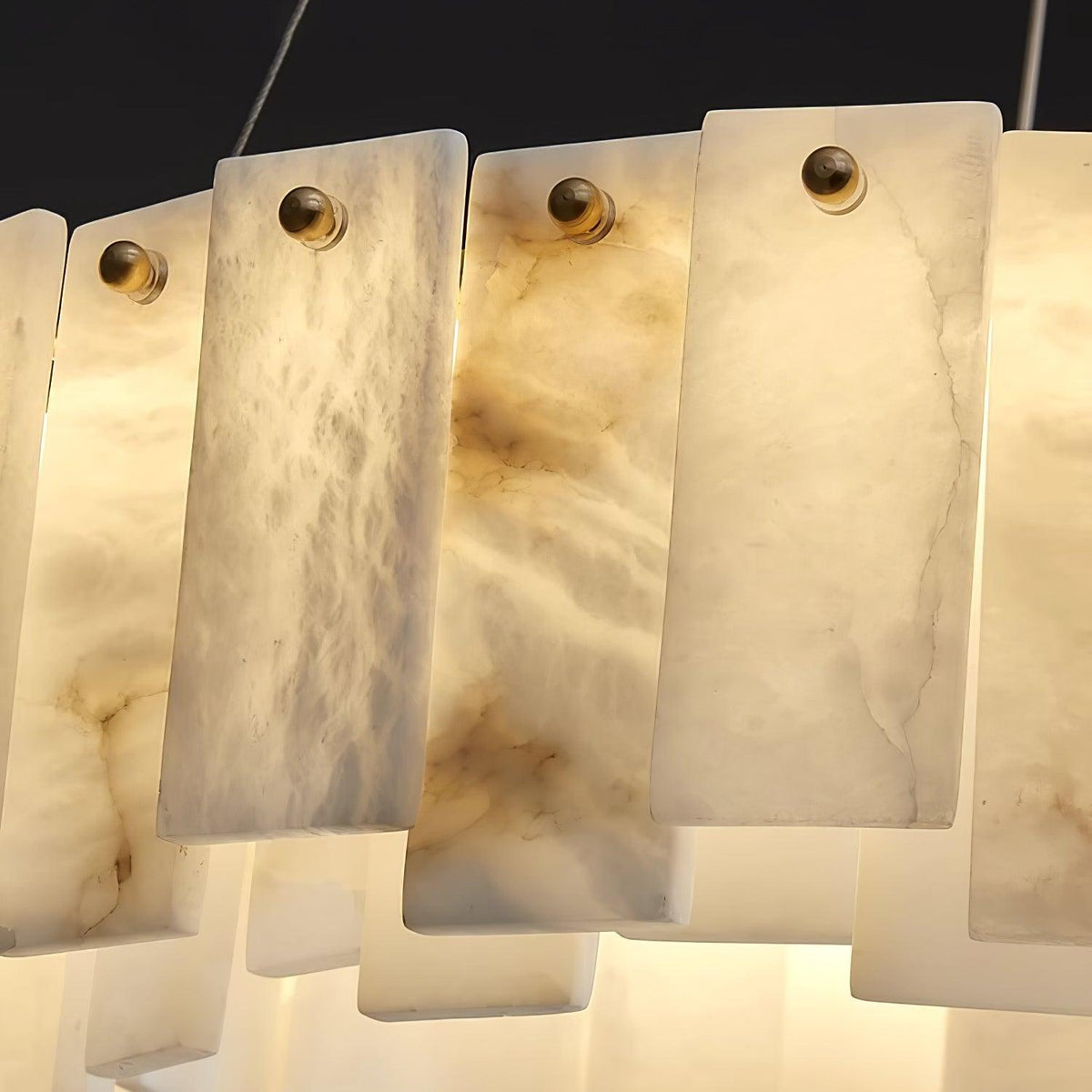Vodore Chandelier de Luxe en Albâtre - Neutralighting
