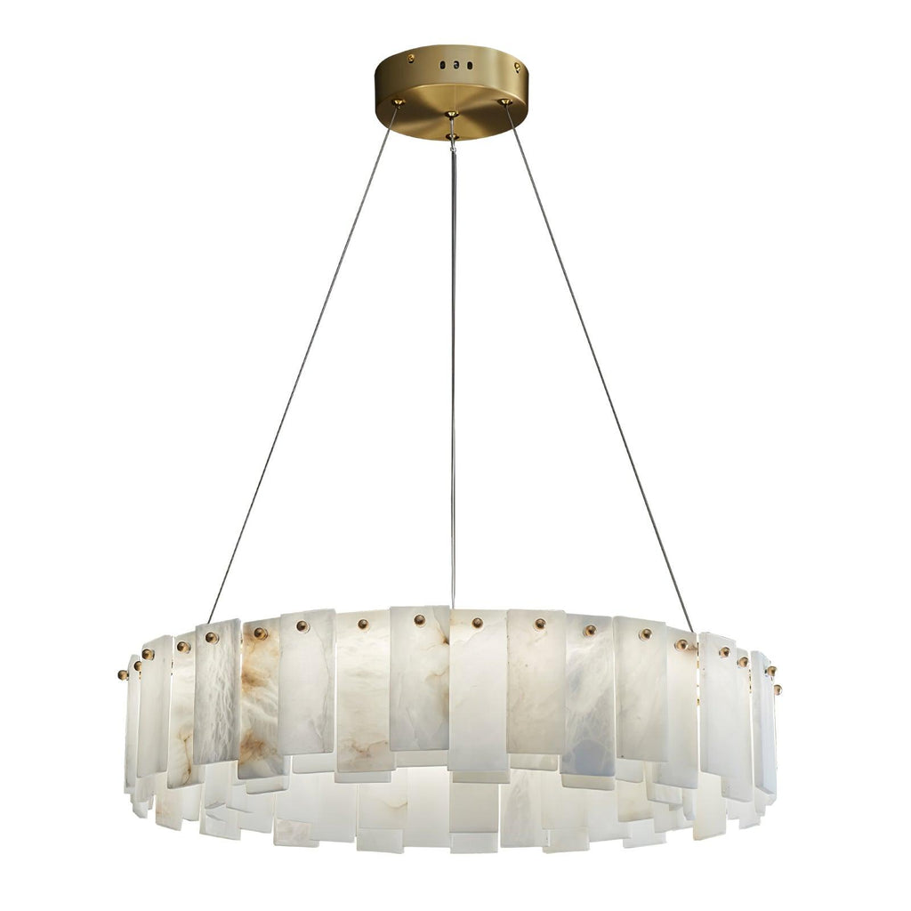 Vodore Chandelier de Luxe en Albâtre - Neutralighting