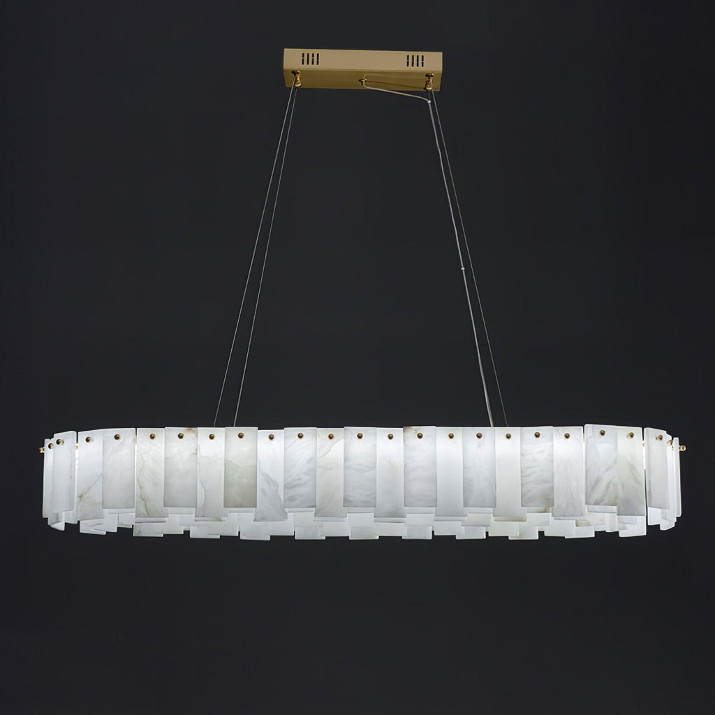 Vodore Chandelier de Luxe en Albâtre - Neutralighting
