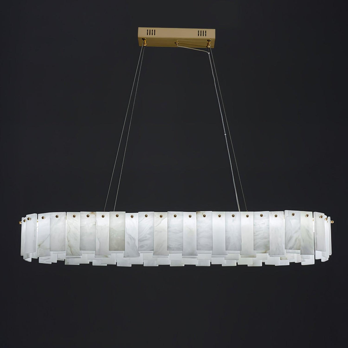 Vodore Chandelier de Luxe en Albâtre - Neutralighting
