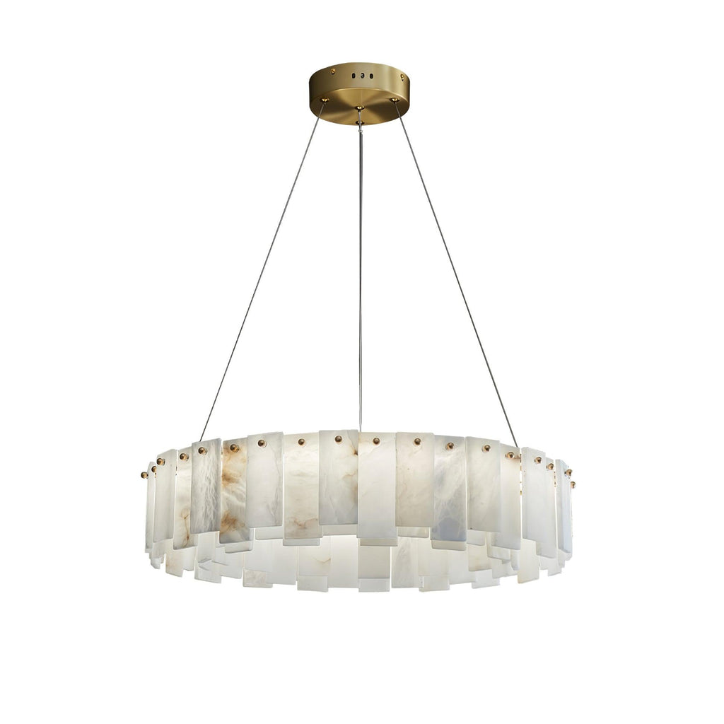 Vodore Chandelier de Luxe en Albâtre - Neutralighting