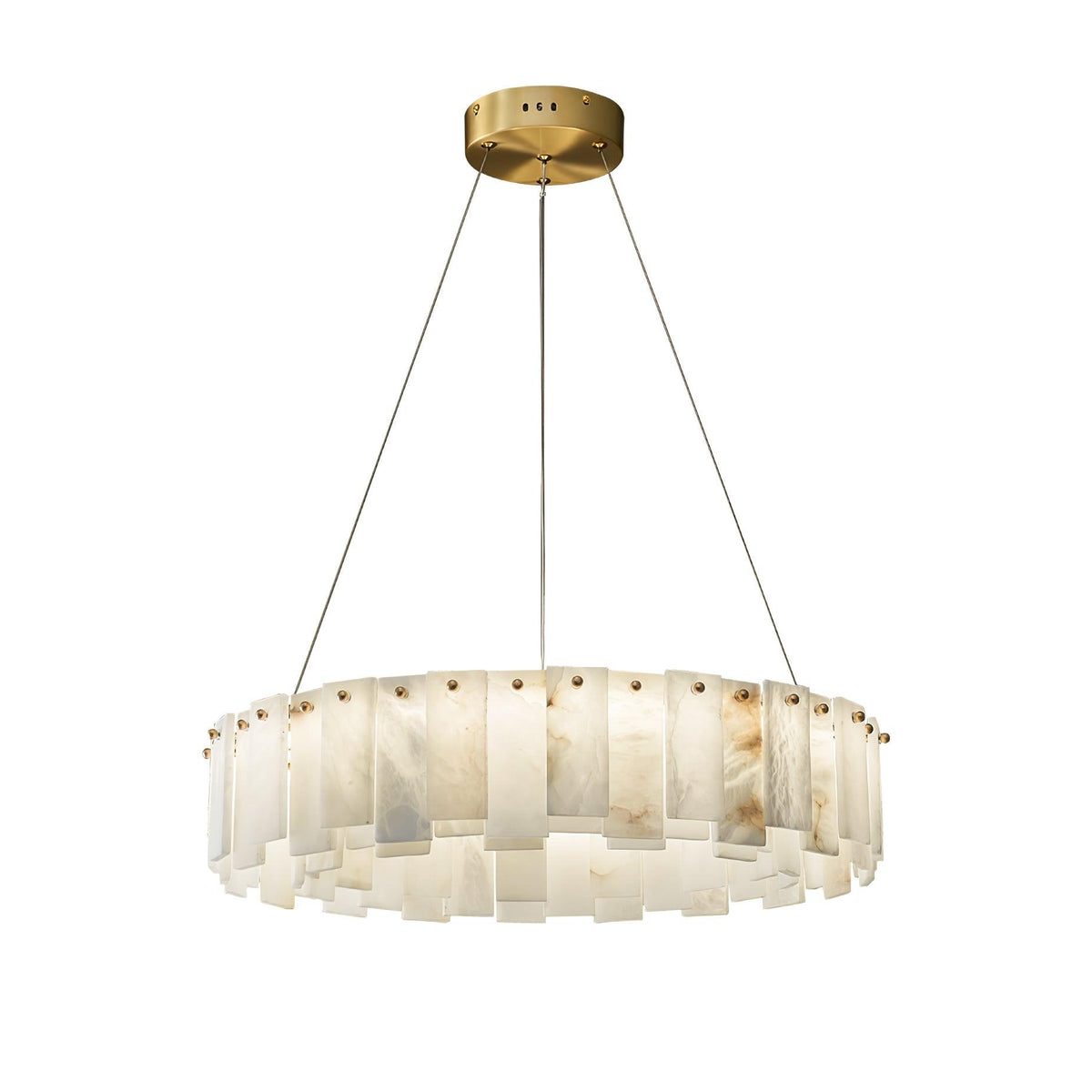 Vodore Chandelier de Luxe en Albâtre - Neutralighting