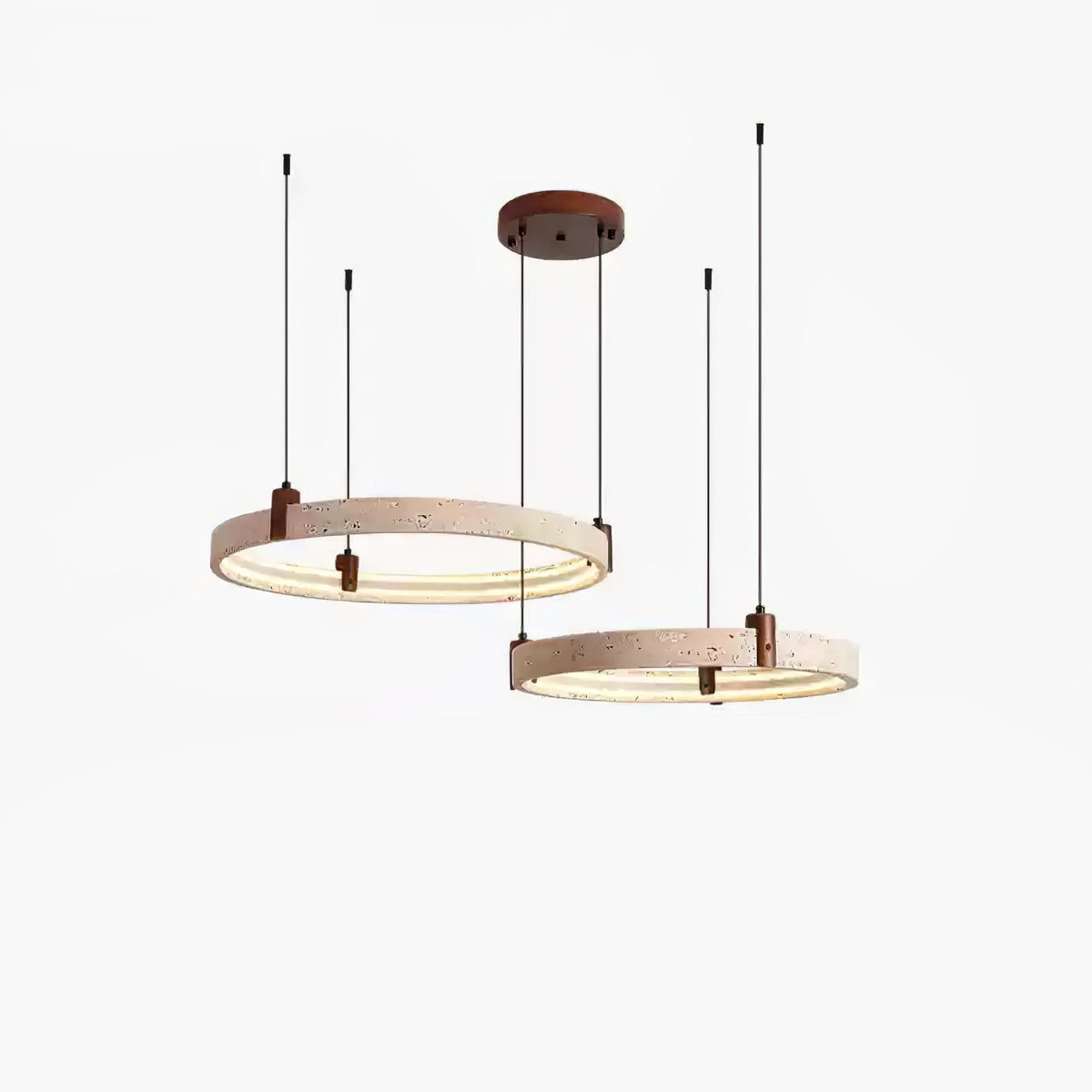 Orvinir Chandelier en Travertin - Neutralighting