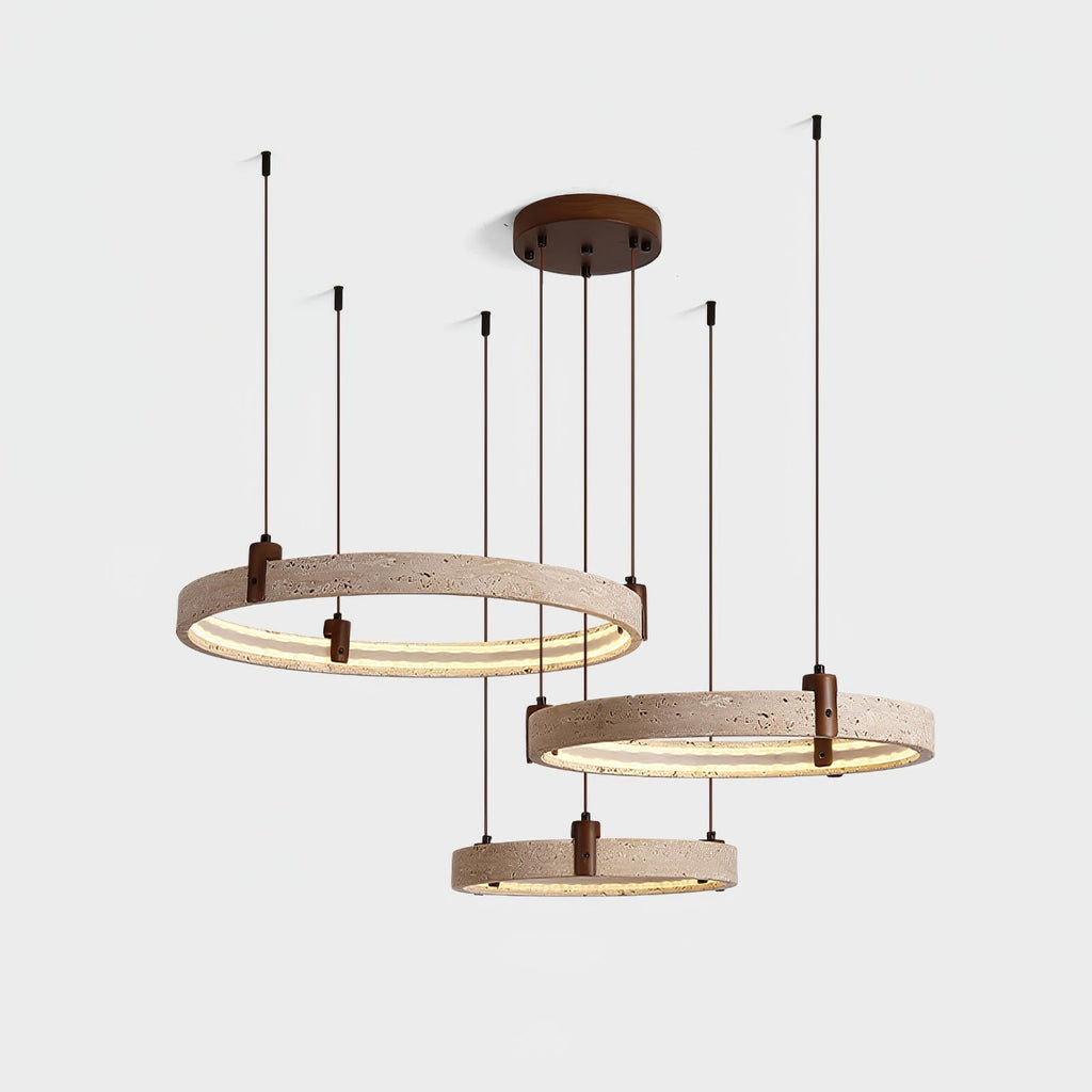 Orvinir Chandelier en Travertin - Neutralighting