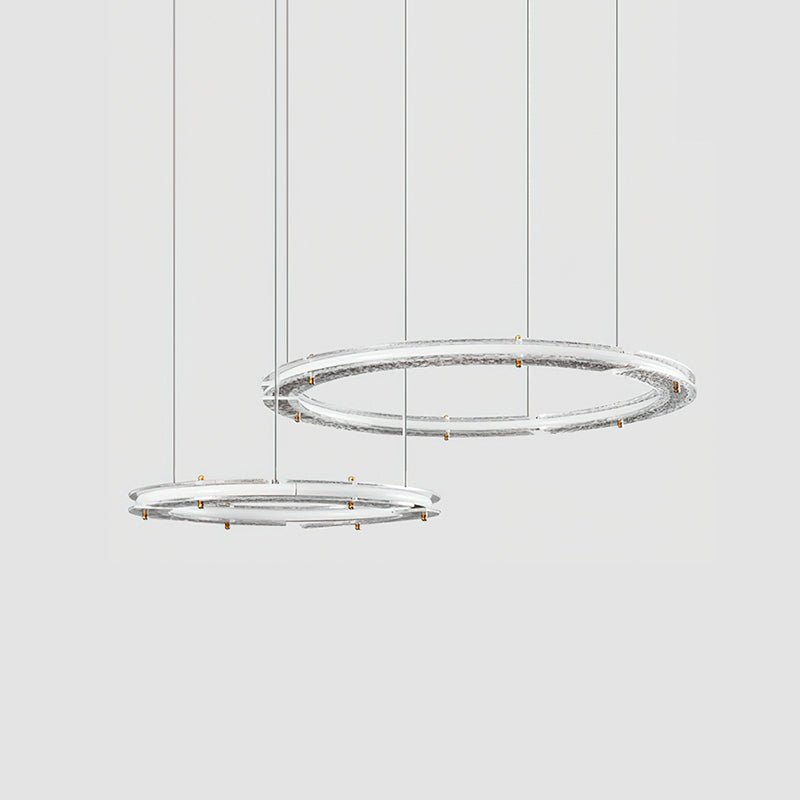 Lunara Double Anneau Crystal Lustre - Neutralighting